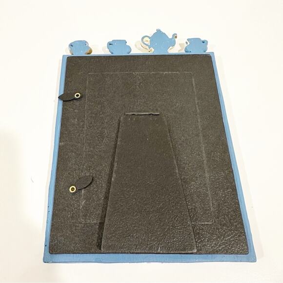 Vintage Tea Time Cups Feminine Cottage Girlie Artsy Bows 3.5 x 5" Picture Frame - Picture 4 of 5